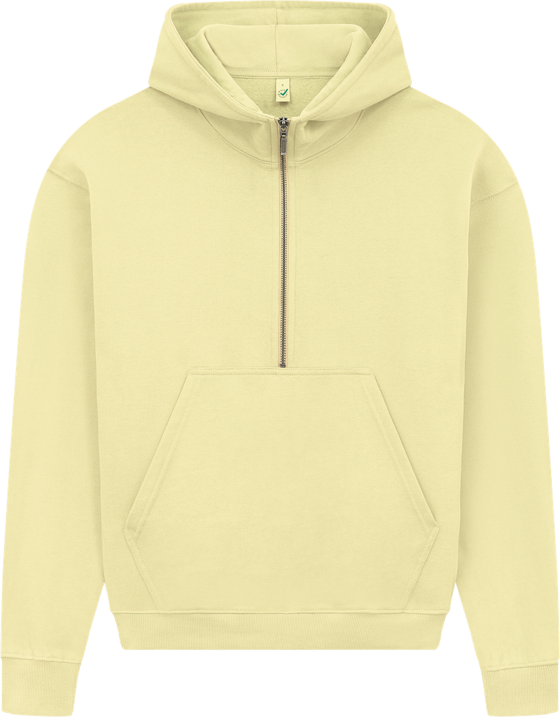 Organic Half Zip Hoodie: Womens
