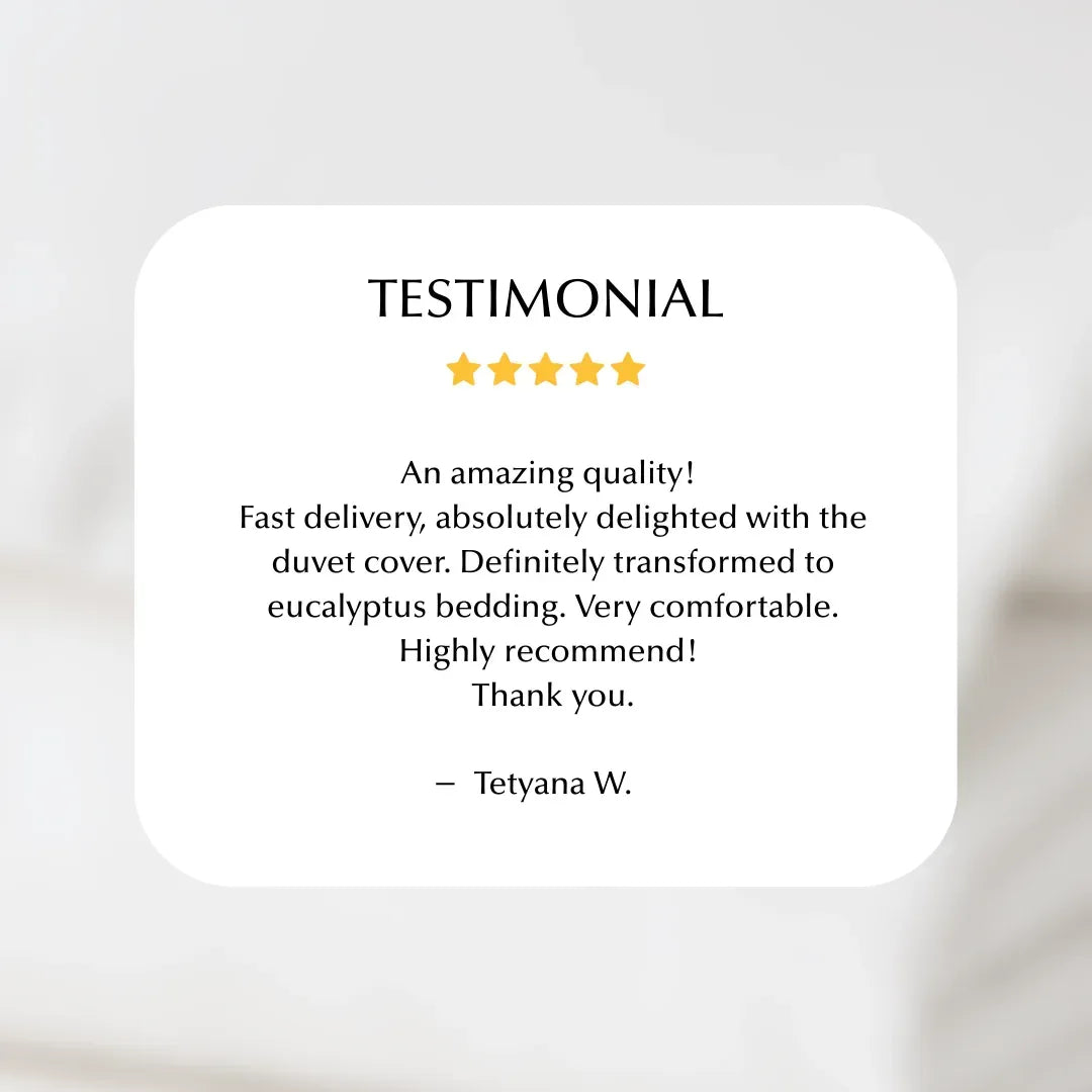 Cool & Comfy Silk Duvet Cover (Eucalyptus) - Bobobiy