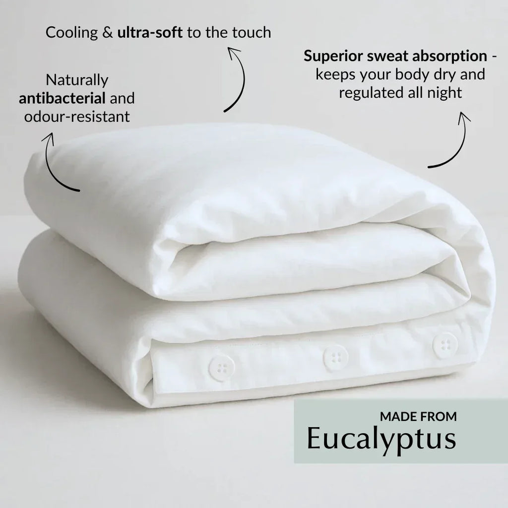 Cool & Comfy Silk Duvet Cover (Eucalyptus) - Bobobiy