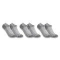 Midweight low-cut socks 3-pack in heather gray with speckled toe and cushioned sole