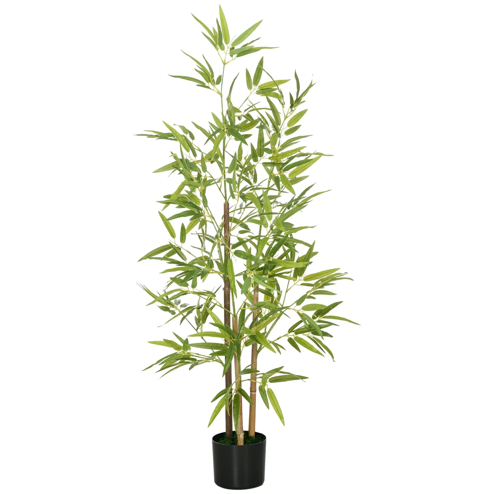 Artificial Plant Bamboo Artificial Tree Height 120 cm with Pot for Home Indoor Decor - Bobobiy