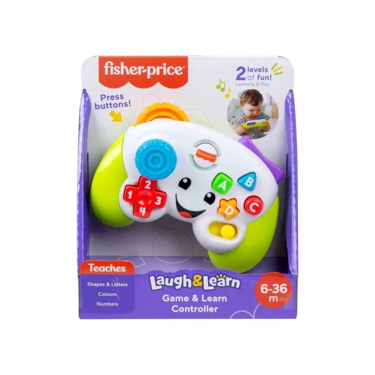 Laugh and Learn game & learning controller toy in retail box with panda design