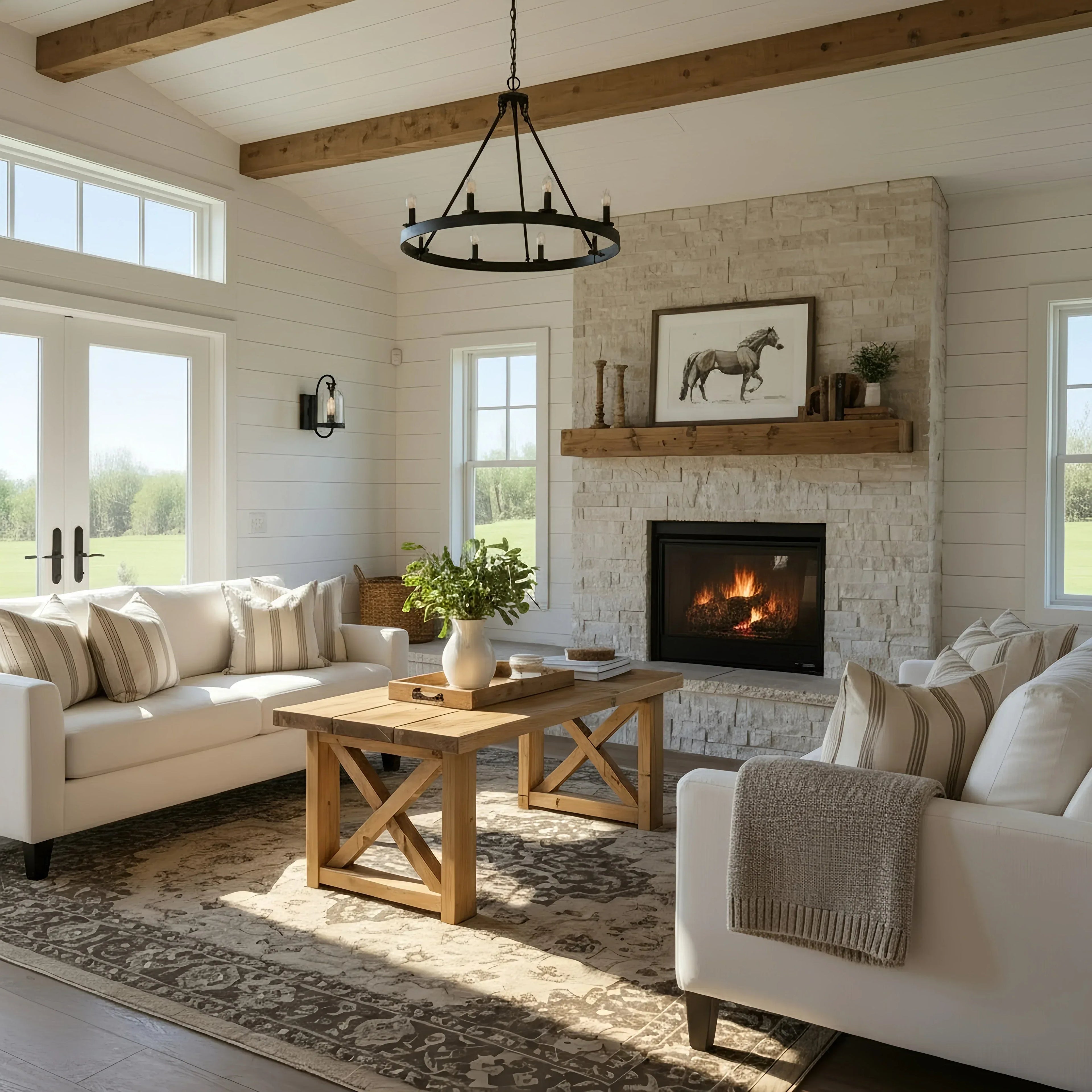 Farmhouse_Coffee_Table_without_shelf_1 - Bobobiy