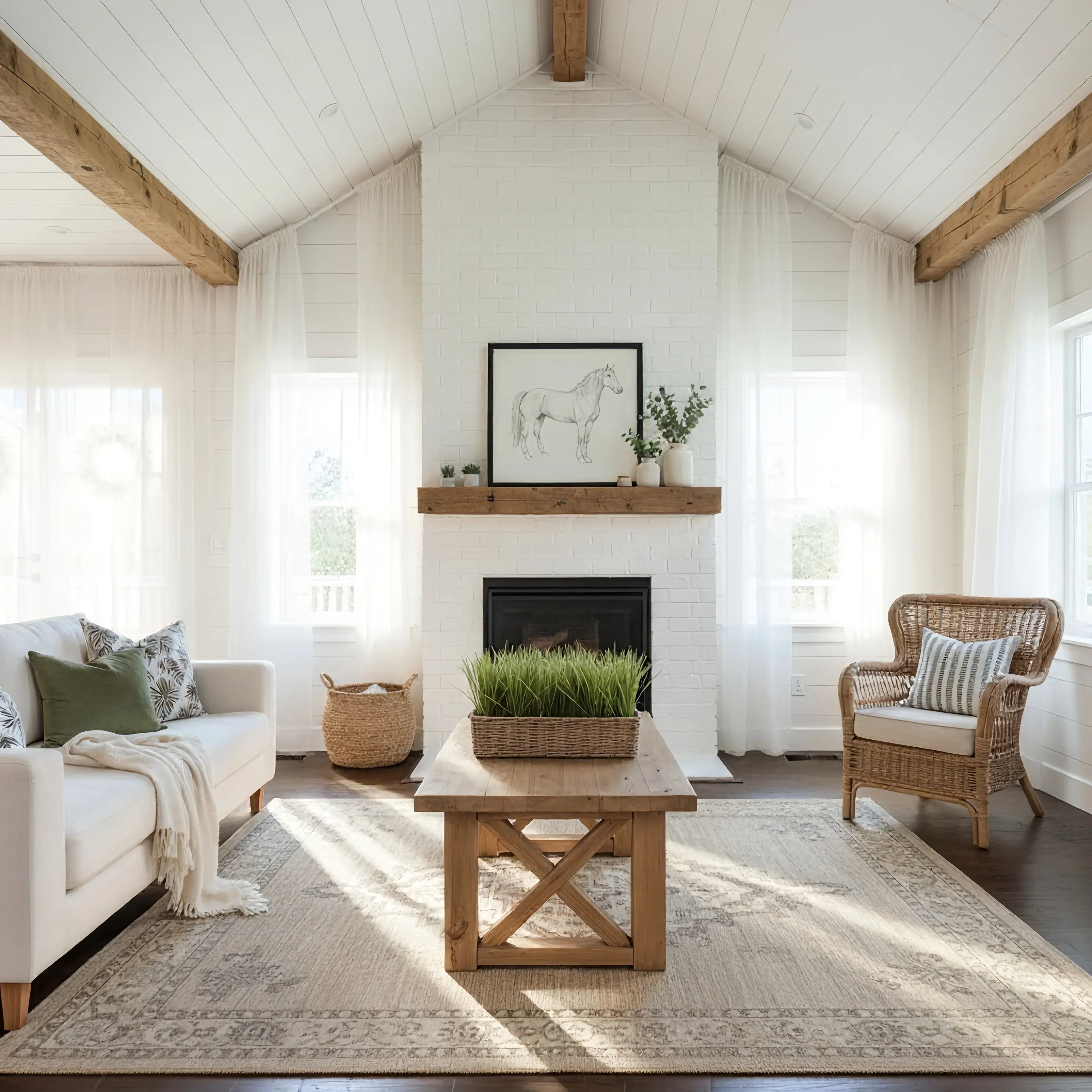 Farmhouse_Coffee_Table_without_shelf_1 - Bobobiy