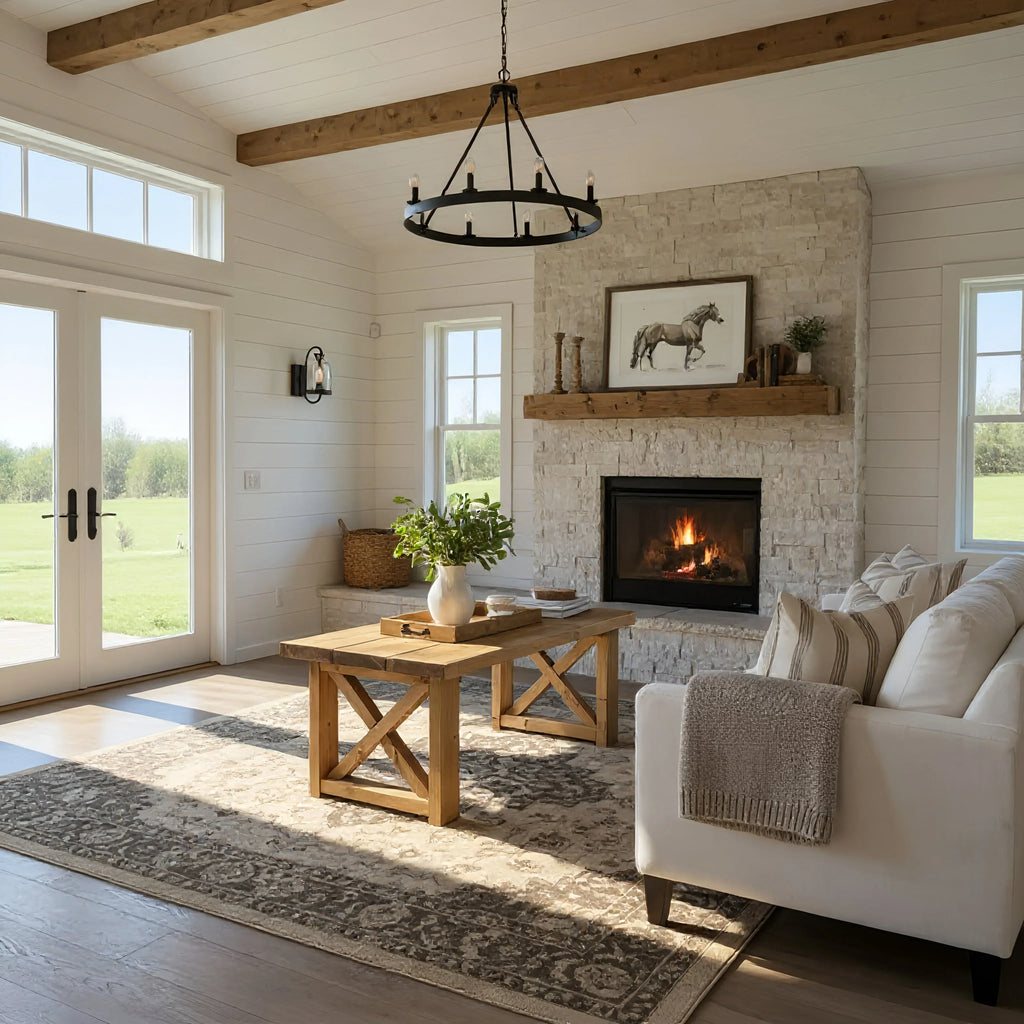 Farmhouse_Coffee_Table_without_shelf_2 - Bobobiy