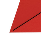 Red rectangular parasol umbrella corner with black support trim