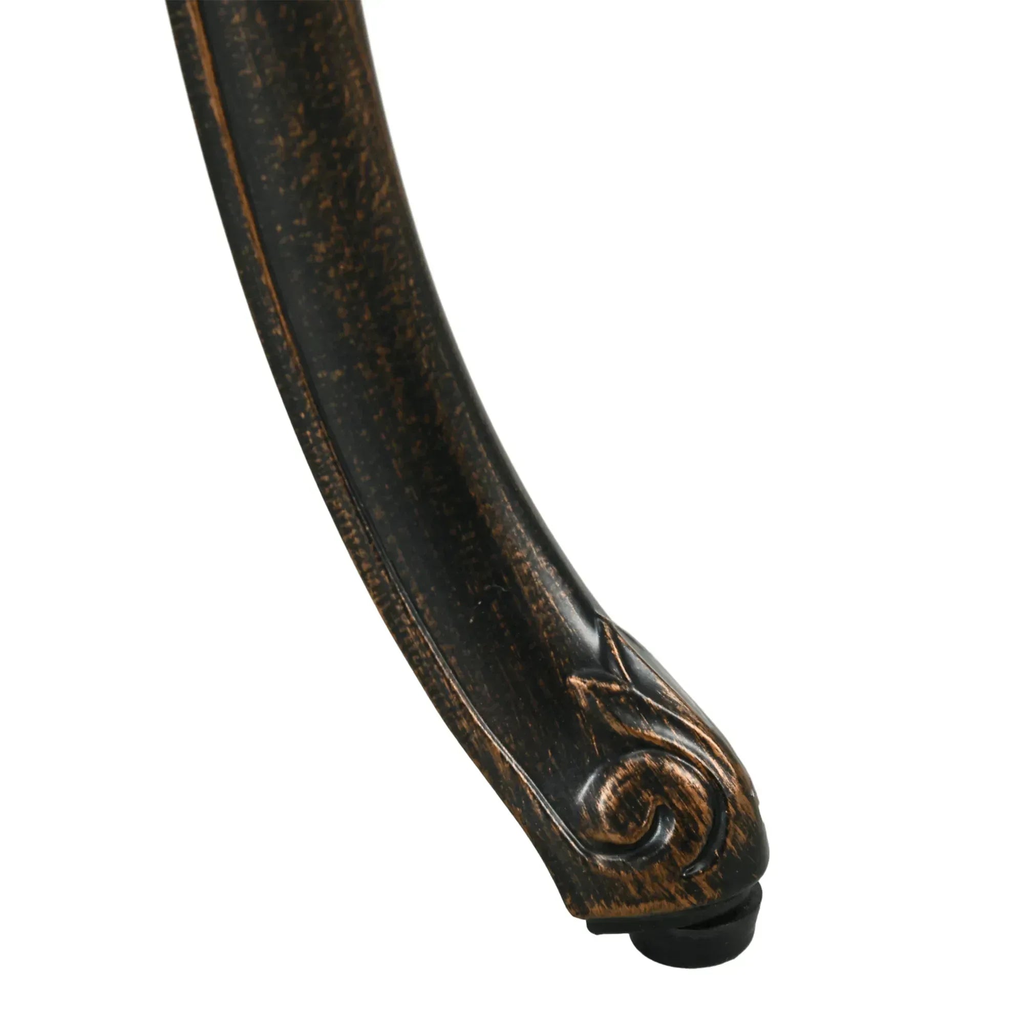 3 Piece Garden Bistro Set Aluminium Outdoor Furniture Set for 2 Patio Chairs and Table with Umbrella Hole Bronze Tone - Bobobiy