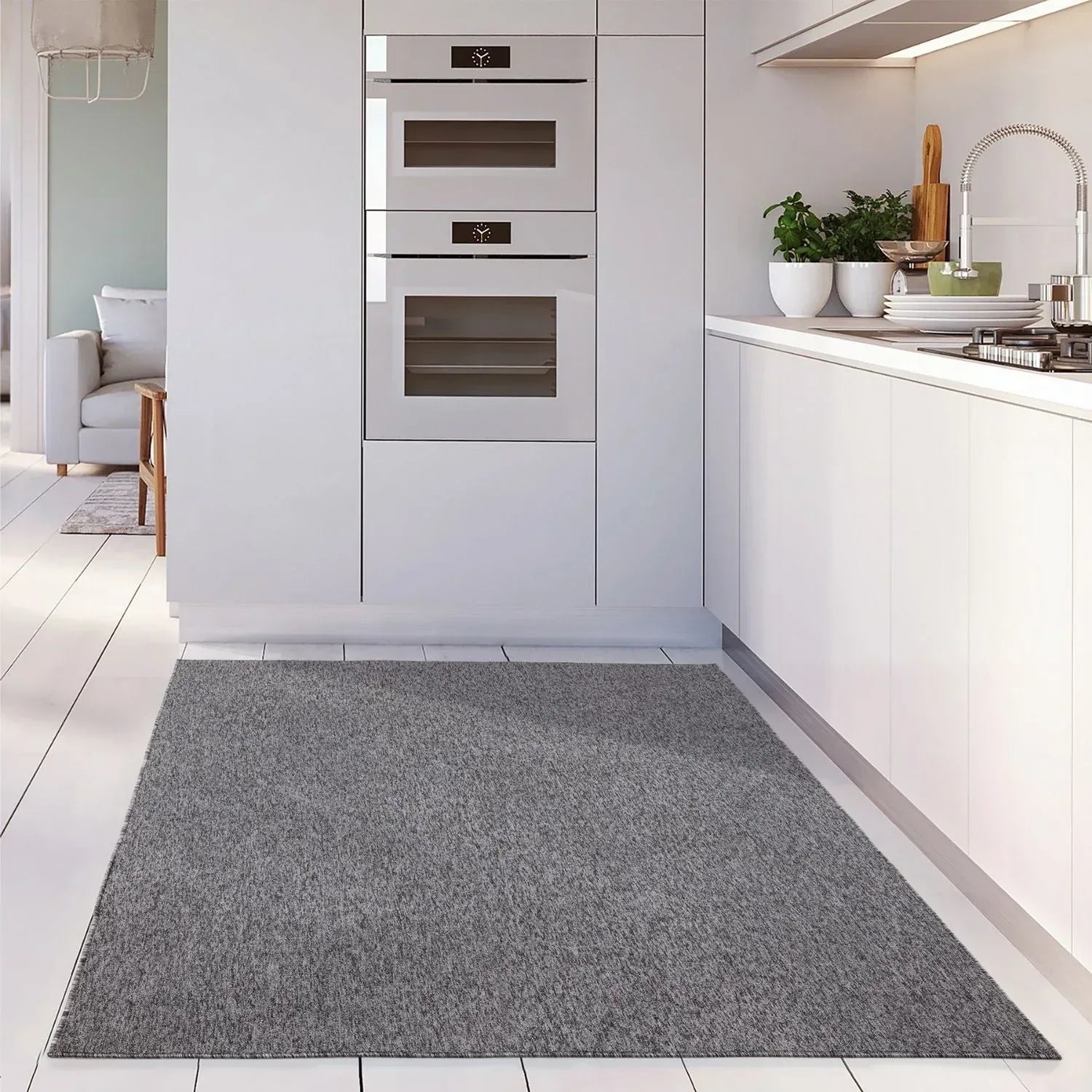 Flex_Grey_Low_Pile_Solid_Rug-16 - Bobobiy