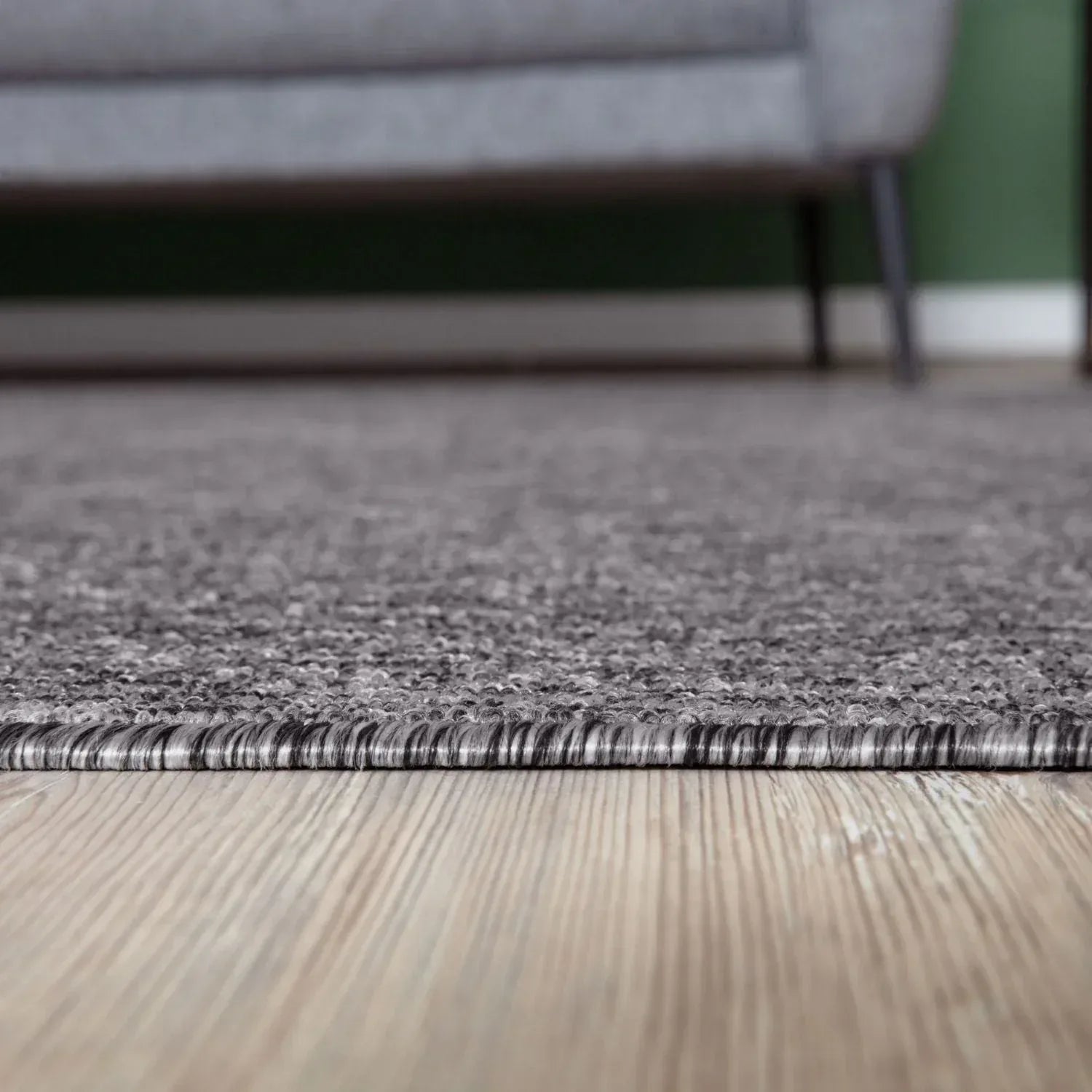 Flex_Grey_Low_Pile_Solid_Rug-4 - Bobobiy