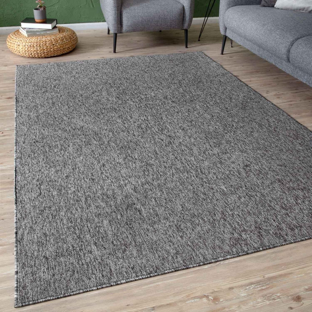 Flex_Grey_Low_Pile_Solid_Rug-8 - Bobobiy