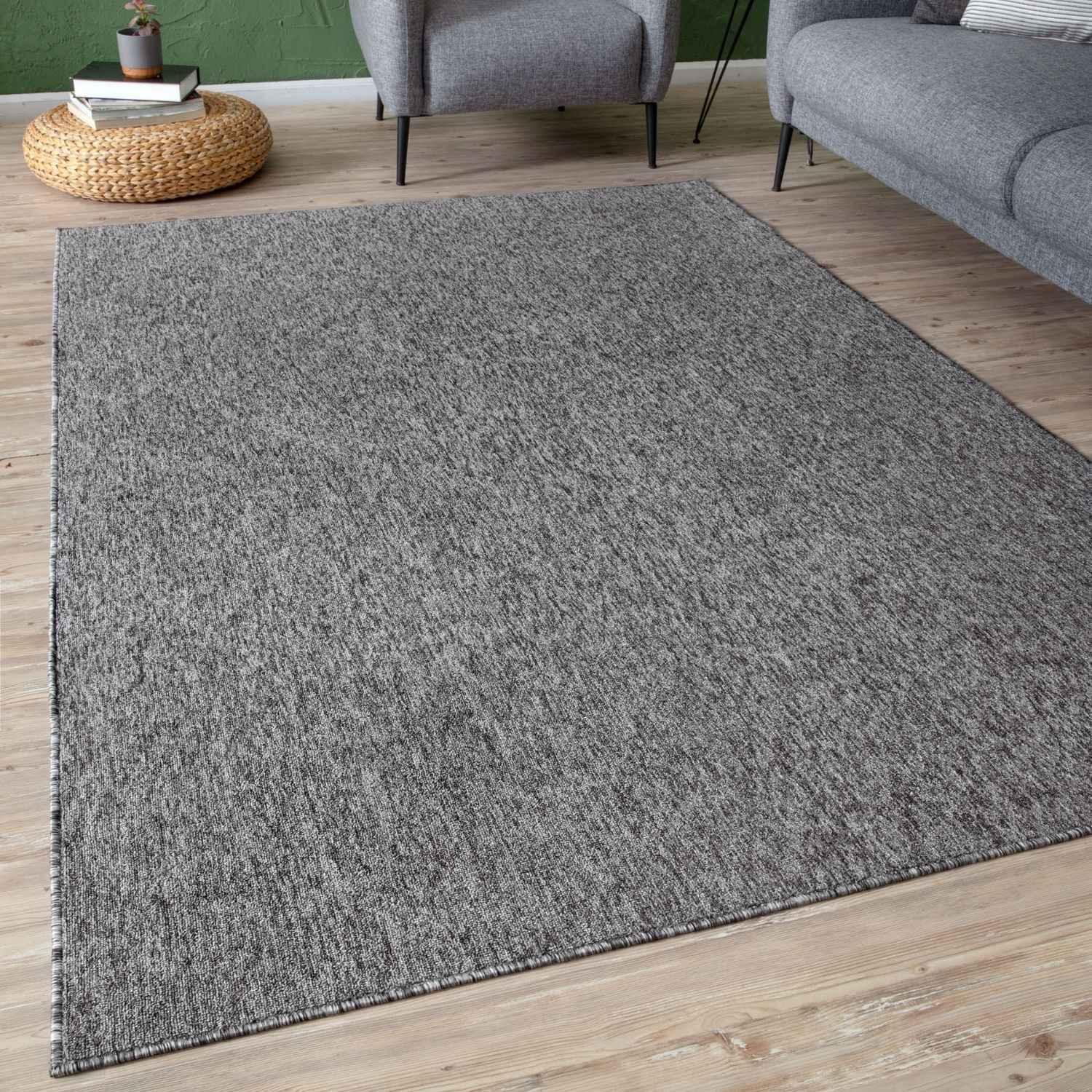 Flex_Grey_Low_Pile_Solid_Rug-8 - Bobobiy