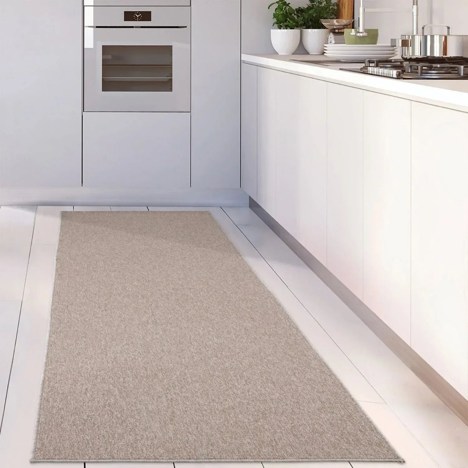 Flex_beige_Low_Pile_Solid_Rug-15 - Bobobiy
