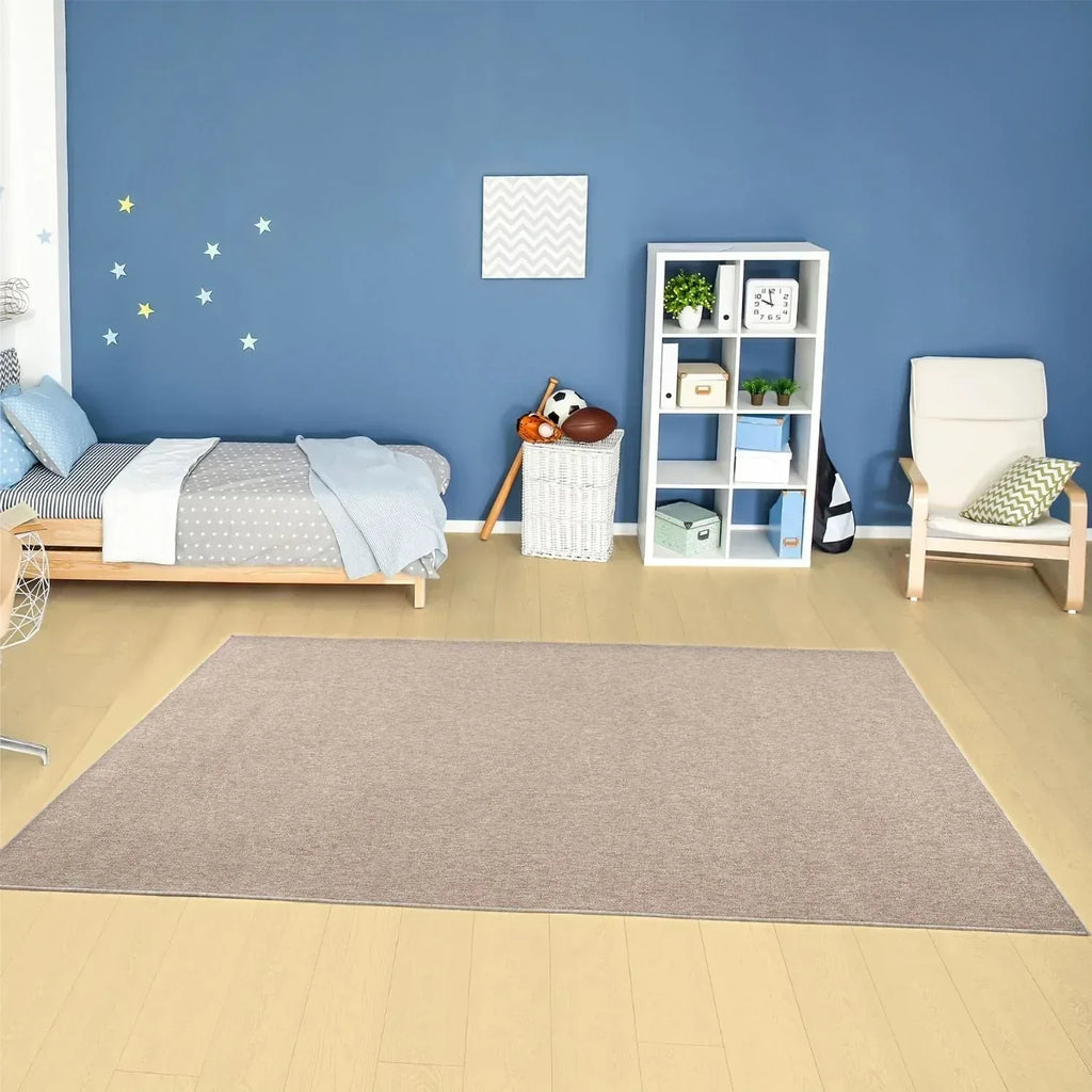 Flex_beige_Low_Pile_Solid_Rug-19 - Bobobiy