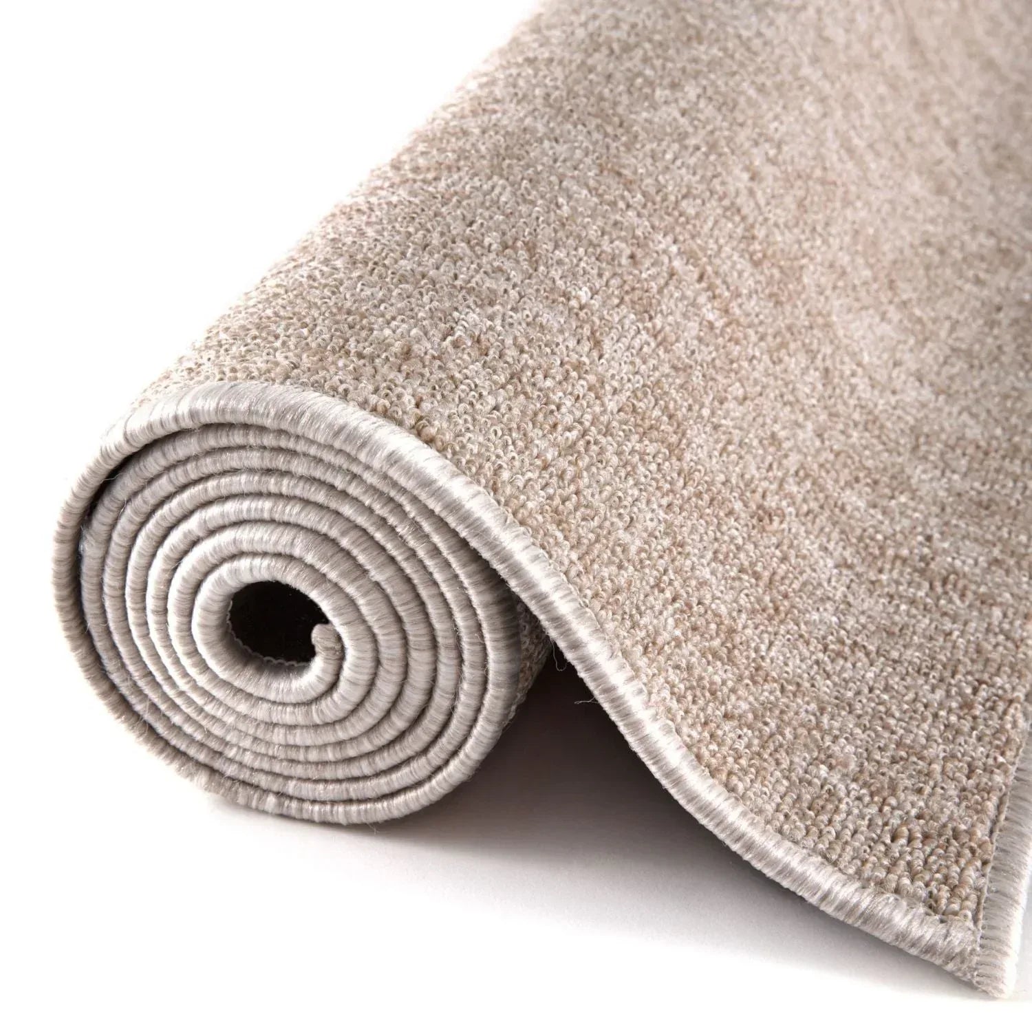 Flex_beige_Low_Pile_Solid_Rug-3 - Bobobiy