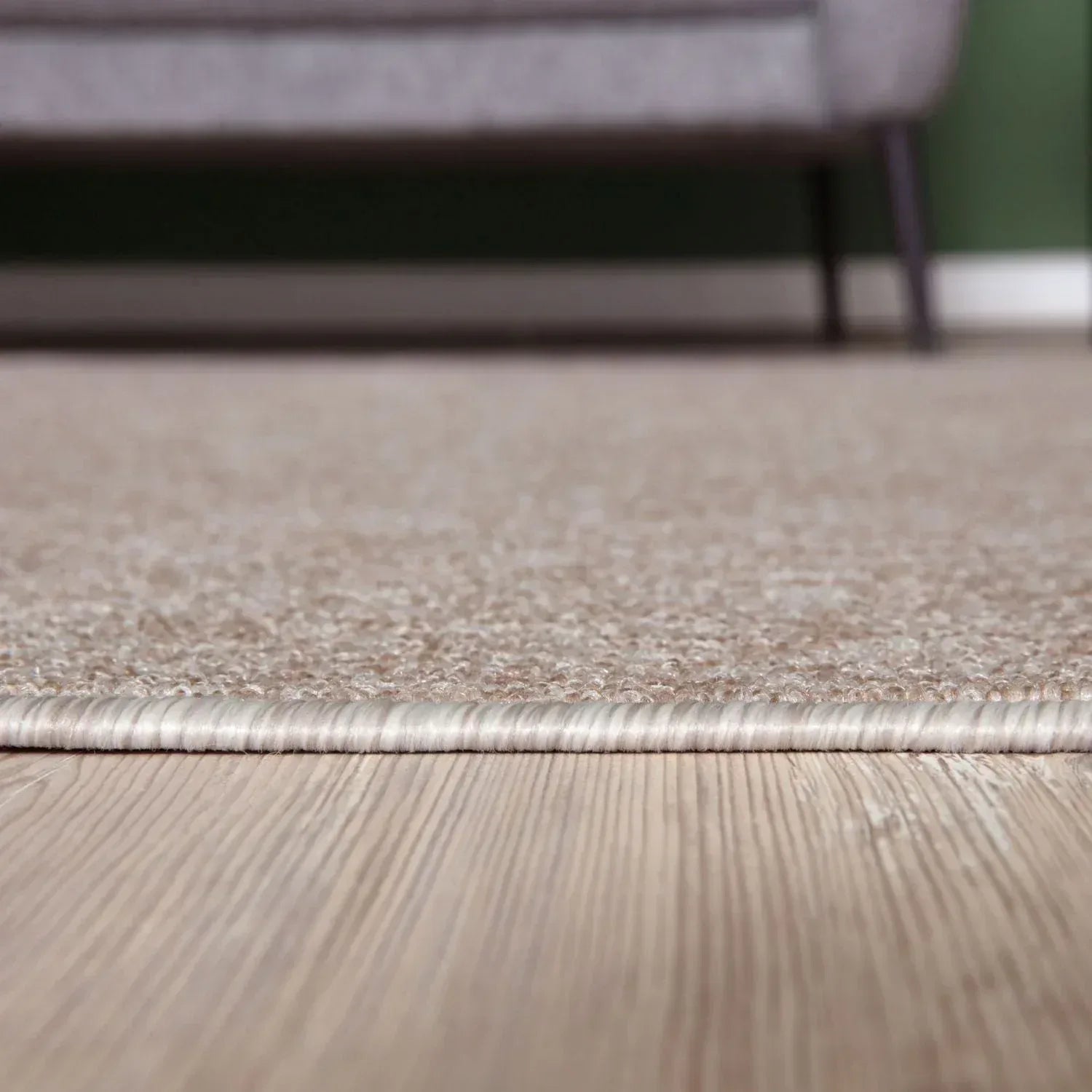 Flex_beige_Low_Pile_Solid_Rug-4 - Bobobiy