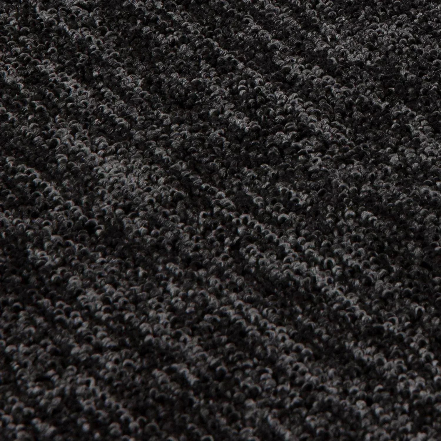 Flex_dark_grey_Low_Pile_Solid_Rug-1 - Bobobiy