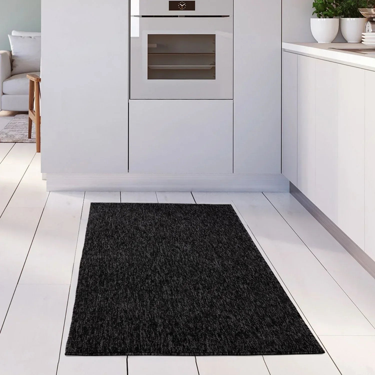 Flex_dark_grey_Low_Pile_Solid_Rug-14 - Bobobiy