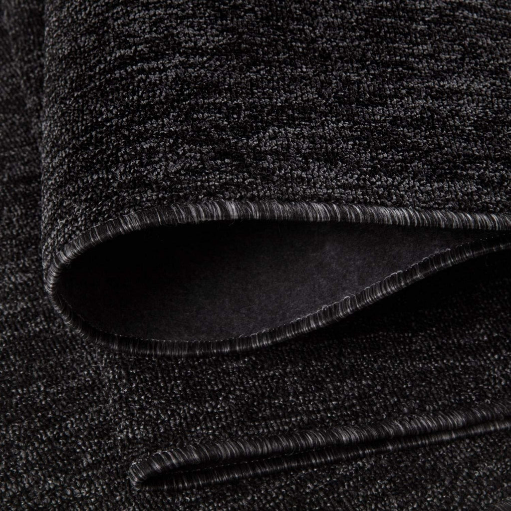 Flex_dark_grey_Low_Pile_Solid_Rug-2 - Bobobiy