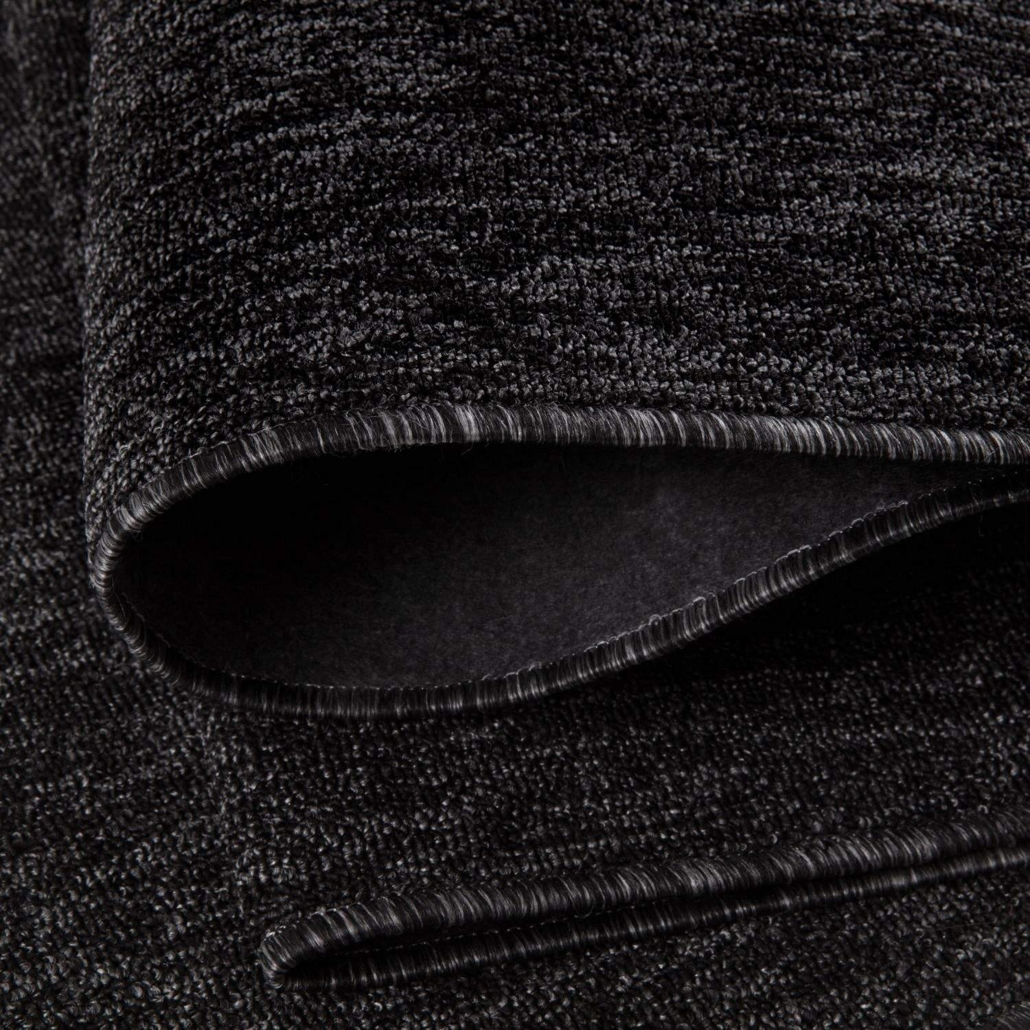 Flex_dark_grey_Low_Pile_Solid_Rug-2 - Bobobiy