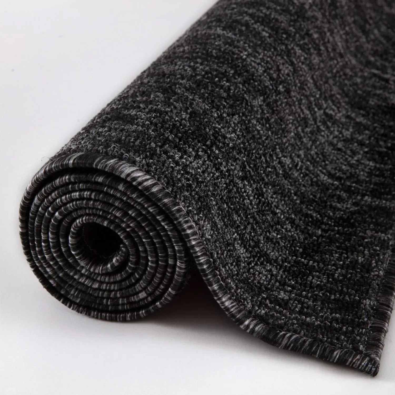 Flex_dark_grey_Low_Pile_Solid_Rug-5 - Bobobiy