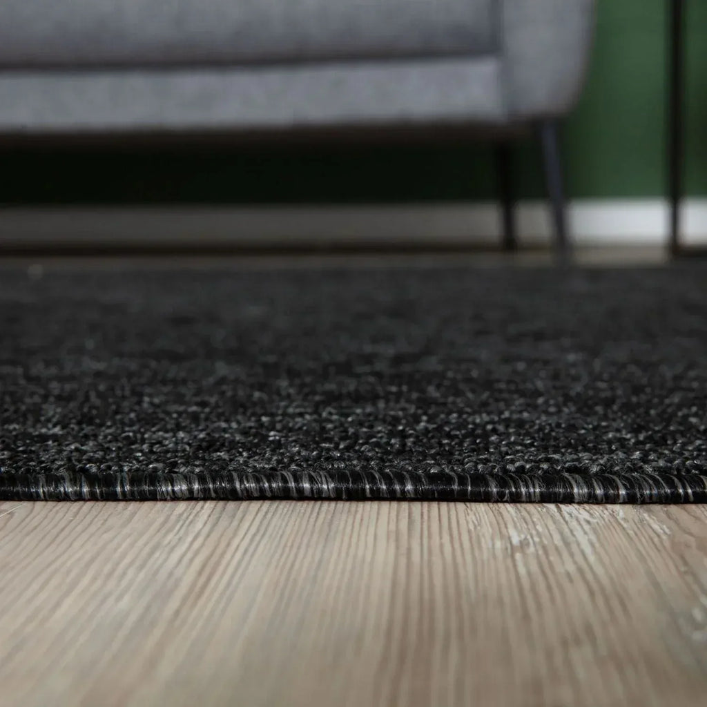Flex_dark_grey_Low_Pile_Solid_Rug-6 - Bobobiy