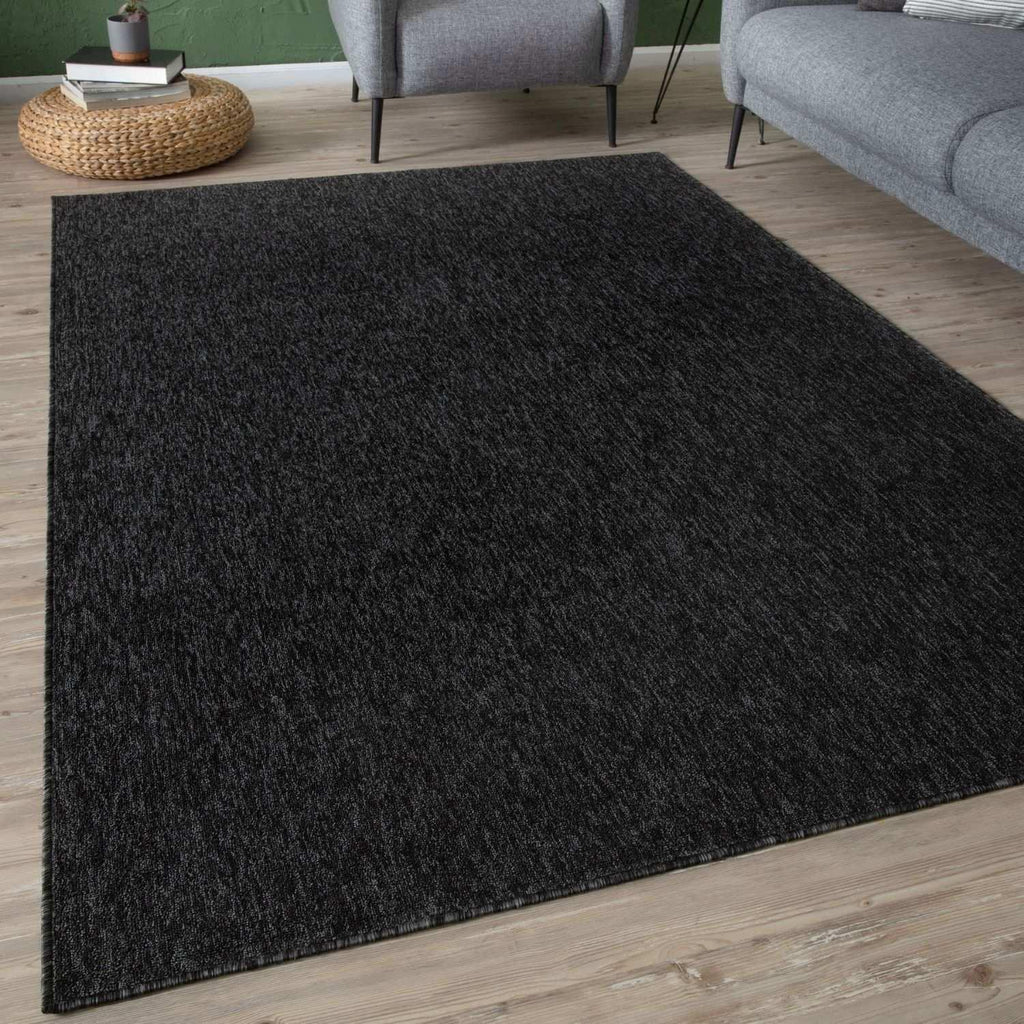 Flex_dark_grey_Low_Pile_Solid_Rug-7 - Bobobiy