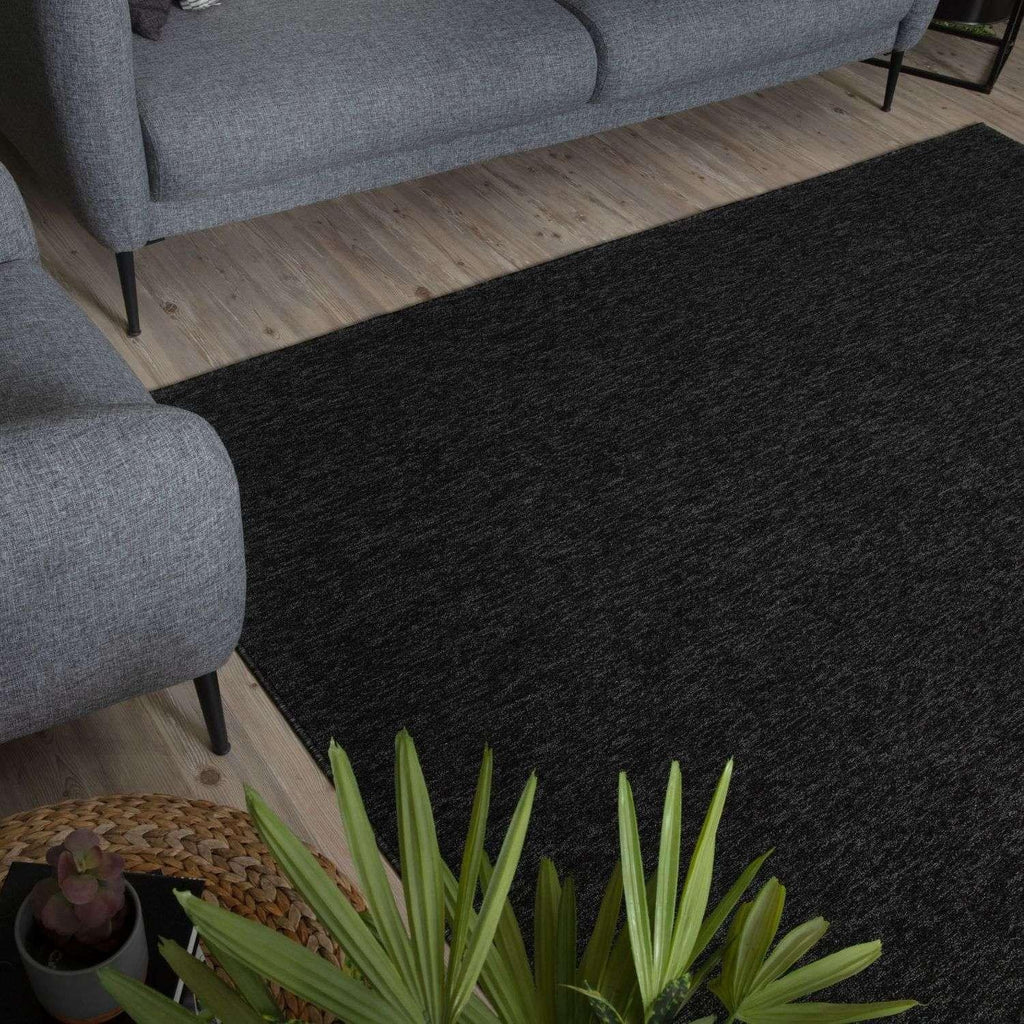Flex_dark_grey_Low_Pile_Solid_Rug-8 - Bobobiy