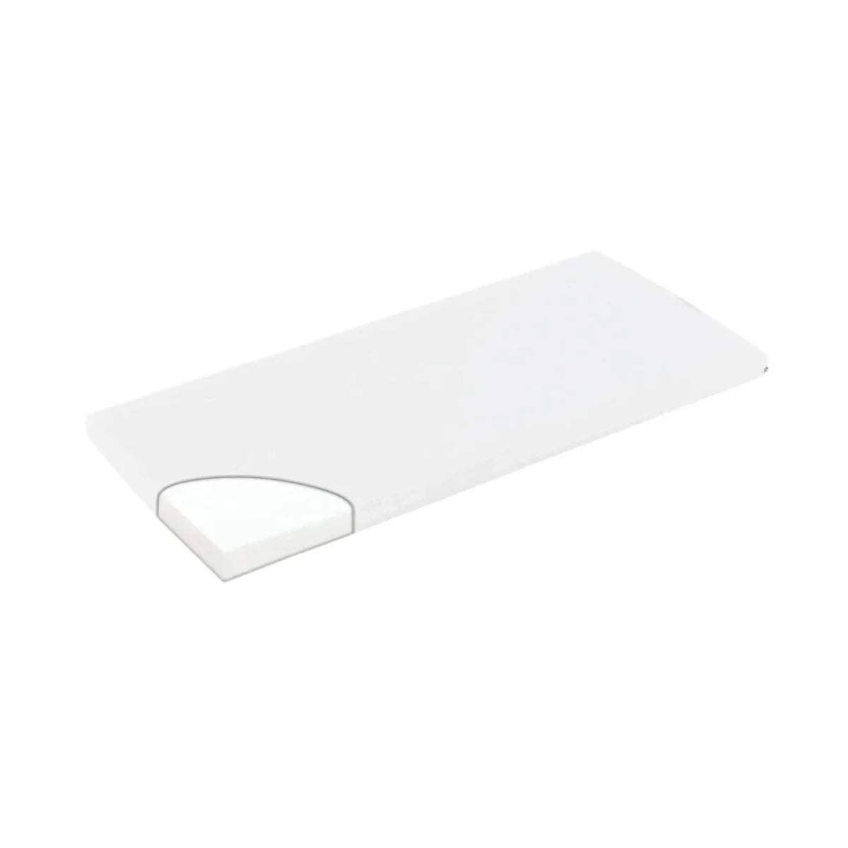 Gaia Baby Hera bedside crib mattress, white with smooth padded surface