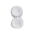 Gaia Baby Hera cot bed fitted sheet 2-pack in white, rolled