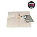 Gaia Baby muslin fitted cotsheets set, sand, 60x120cm (2-pack), folded