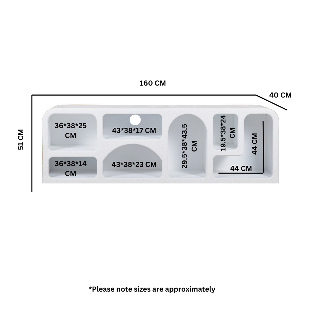 Udaipur Geometric Large Tv Cabinet