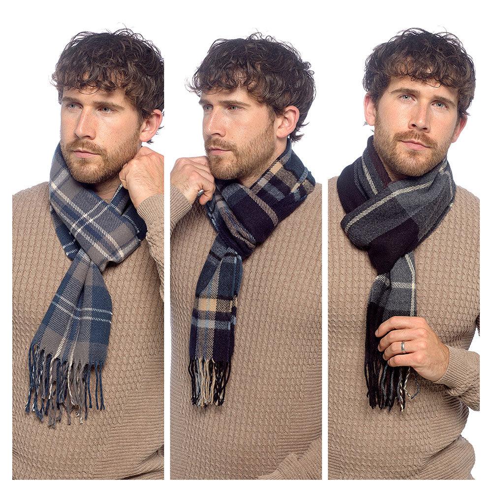 Tom Franks Checked Scarf With Tassel
