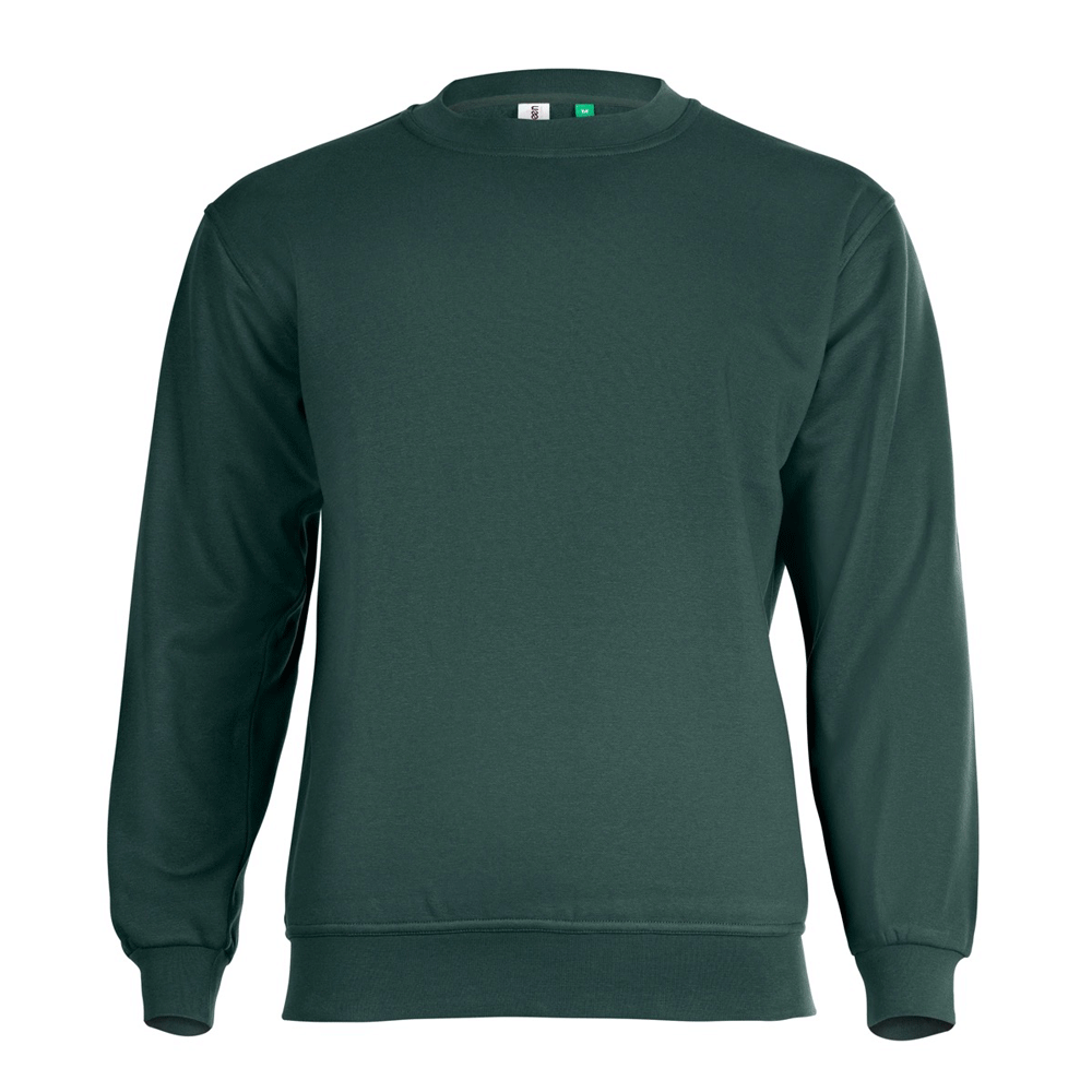 GR21-Eco-Sweatshirt-Bottle-Green-Front - Bobobiy