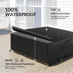 Outsunny Large Patio Garden Set Cover 600D Oxford Square Waterproof, 230 x 230 x 70cm, Black