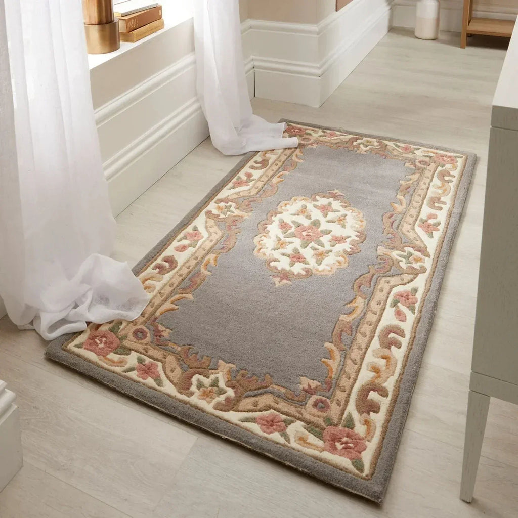 Grey_Rug_Hand-Tufted - Bobobiy