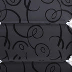 Black patterned plastic cube shoe rack panel insert with visible connector rings