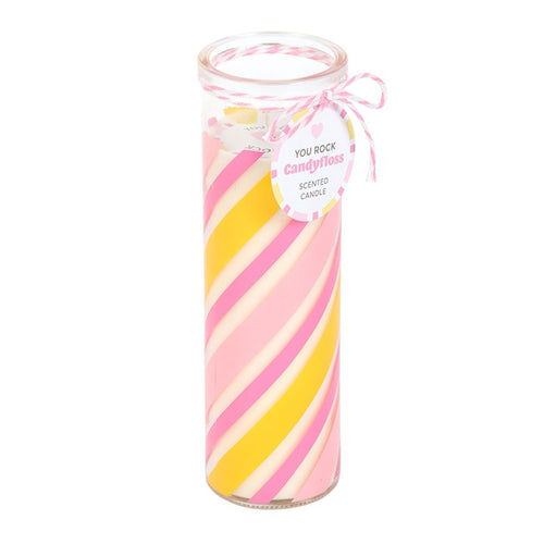 Candy Stripe Candyfloss Tube Candle