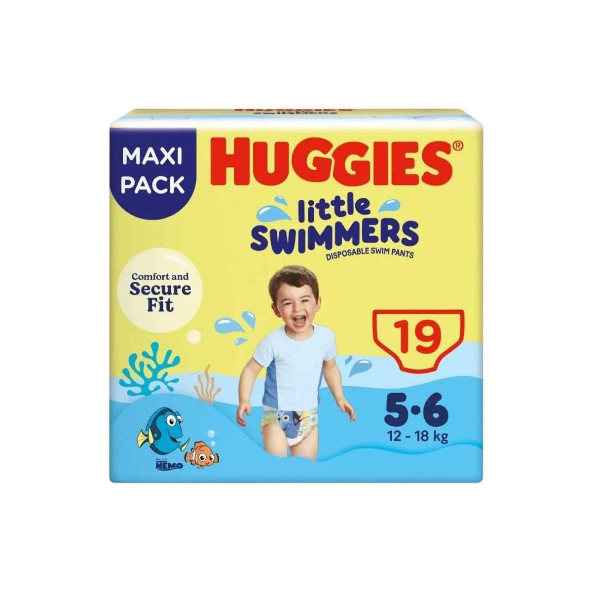 Huggies Little Swimmers disposable swim diapers, size 5-6, 19-count maxi pack