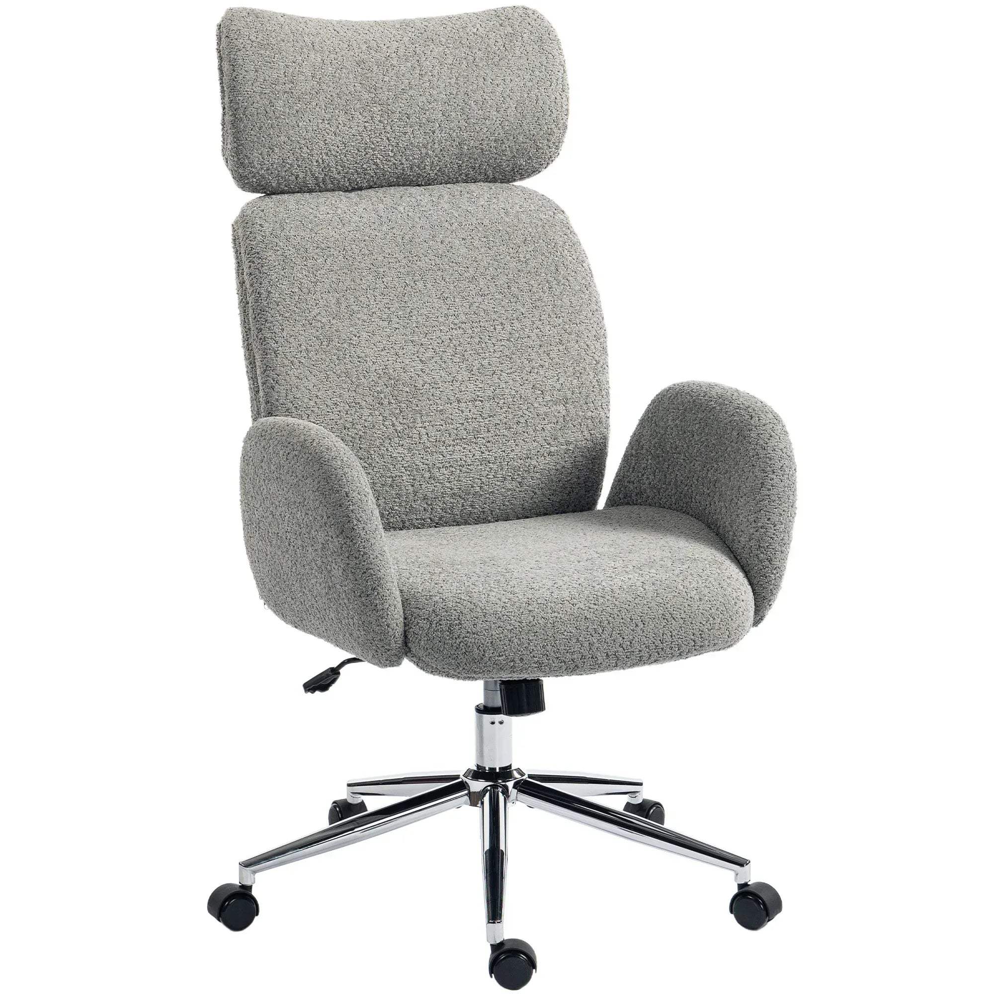 Springy Work Chair Office Chair with Adjustable Headrest Spring Pack Curved Line B – Bobobiy