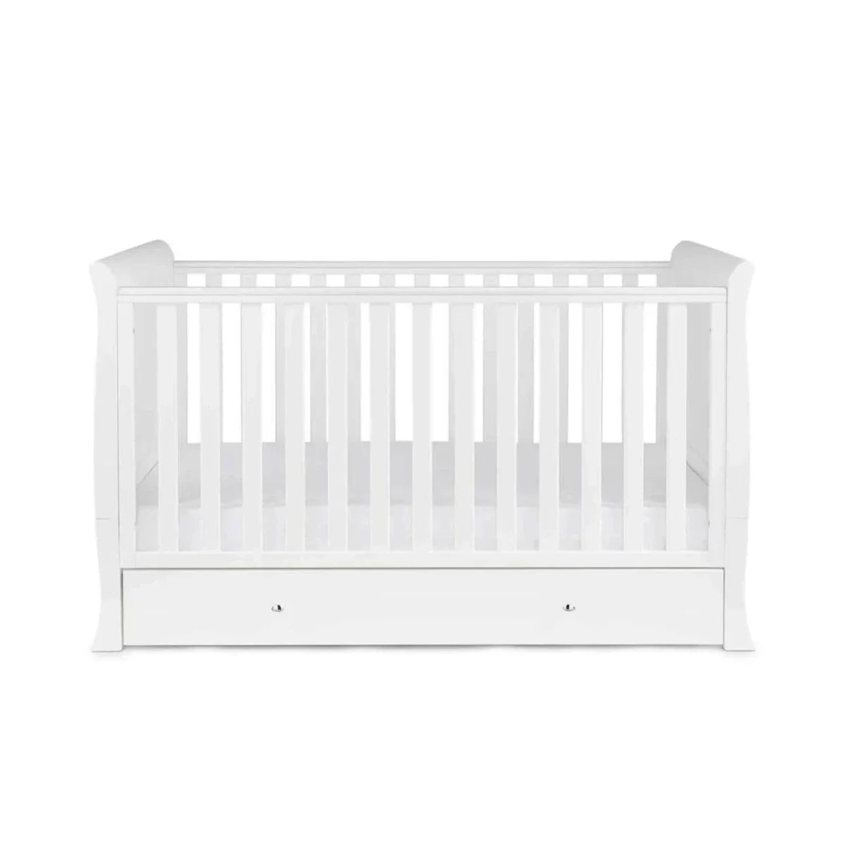 Ickle Bubba Snowdon Classic 3 Piece Furniture Set White - Fibre Mattress