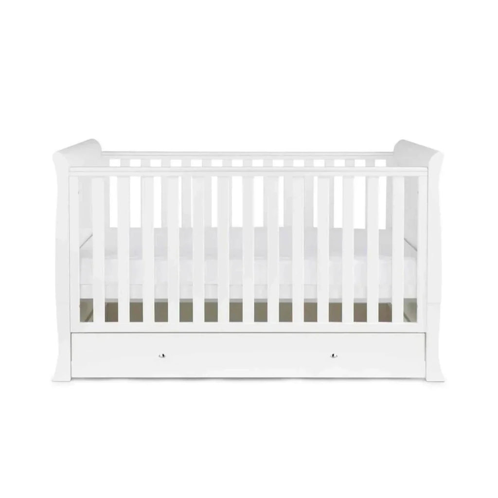 Ickle Bubba Snowdon Classic 3 Piece Furniture Set White - Fibre Mattress