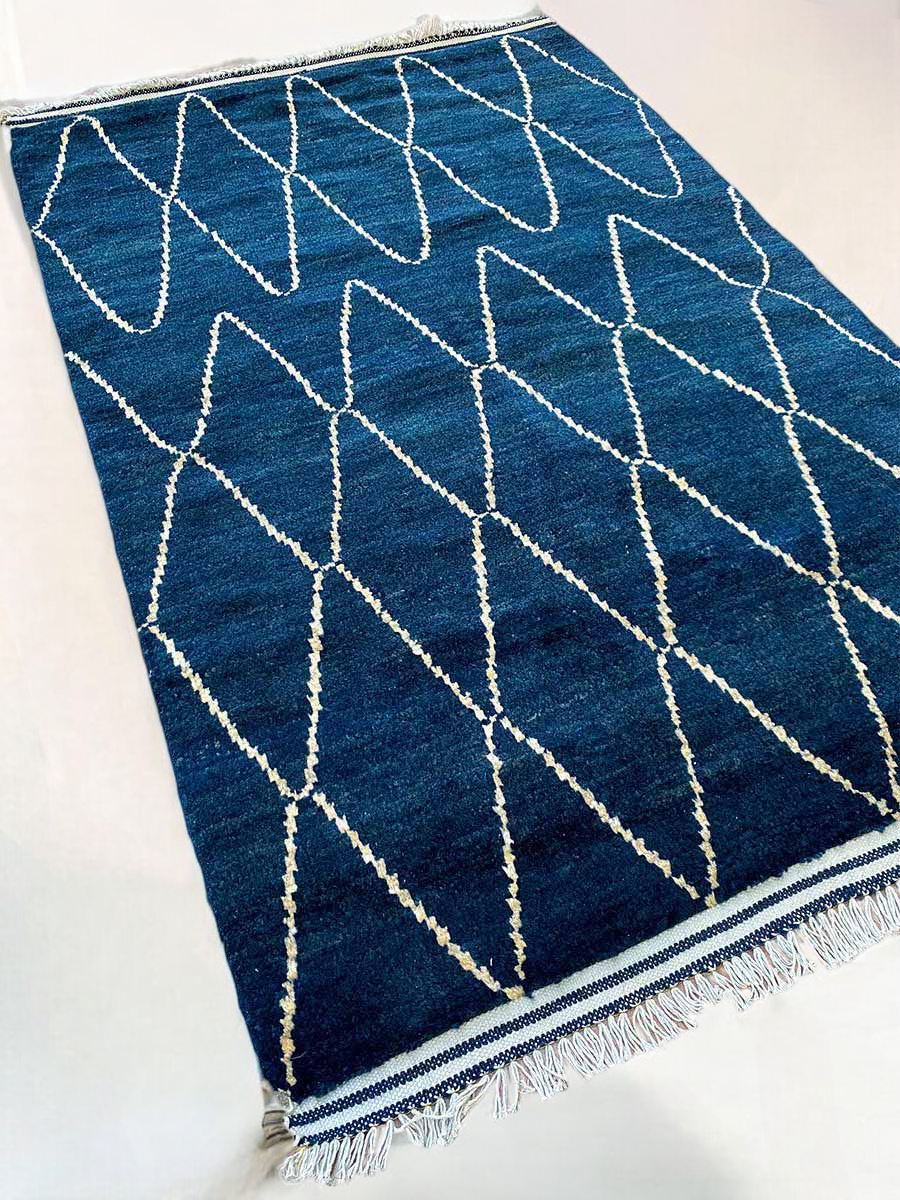 Kasbah Hand Knotted Rug - 196 x 125 cm - Handmade