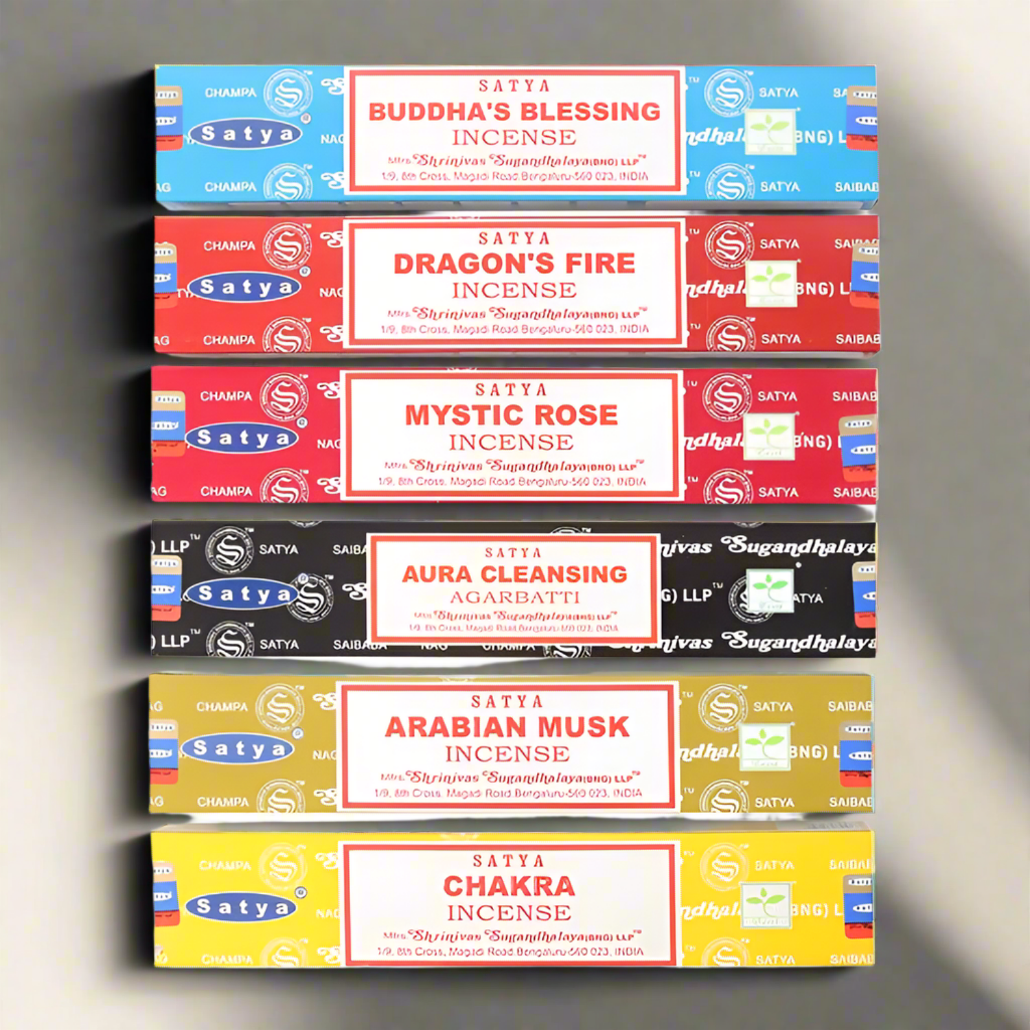 6 Packs of Assorted Fragrance Incense Sticks by Satya