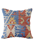 Turkish Kilim Vintage Cushion Cover - 40 x 40 cm - Handmade