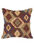 Turkish Kilim Vintage Cushion Cover - 40 x 40 cm - Handmade