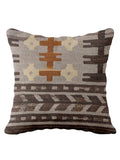 Turkish Kilim Vintage Cushion Cover - 40 x 40 cm - Handmade