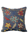 Suzani Hand Embroidered Cushion Cover - 45 x 45 cm - Handmade