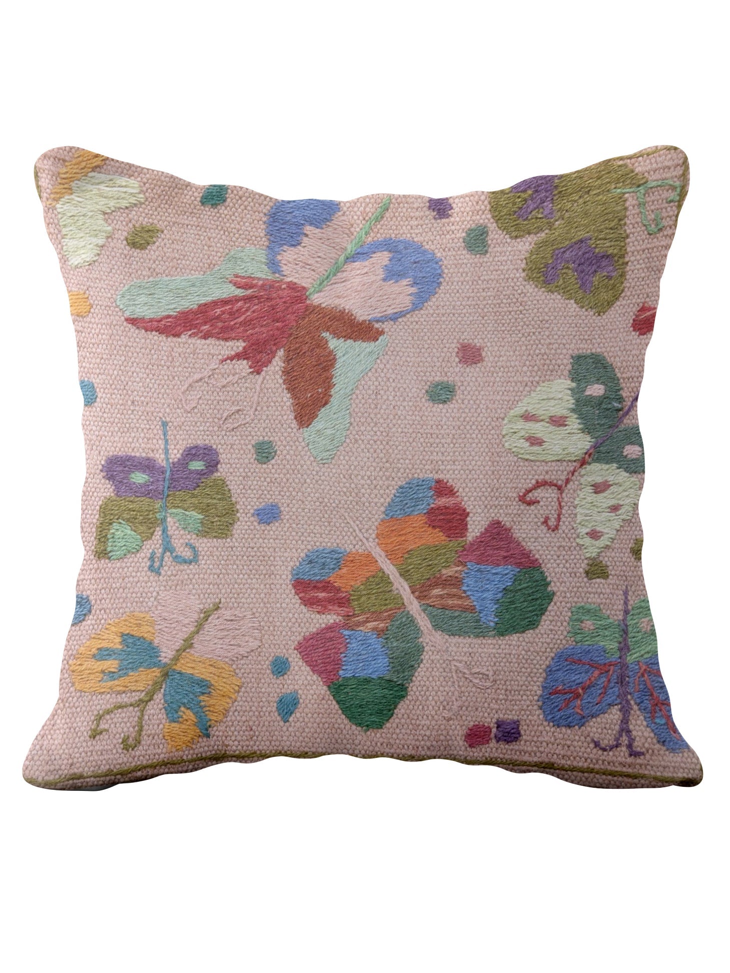 Suzani Hand Embroidered Cushion Cover - 45 x 45 cm - Handmade