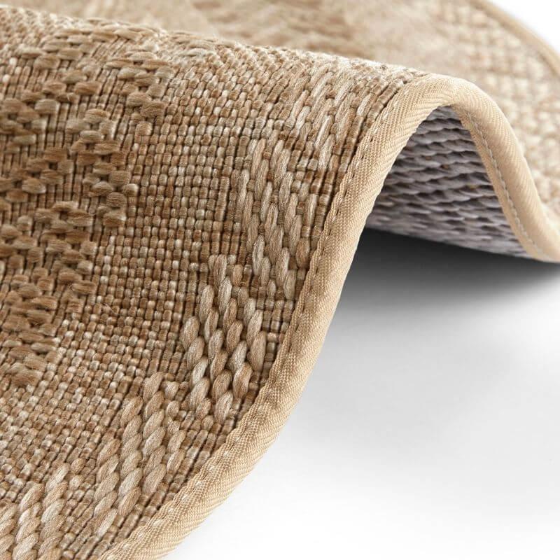 IndoorOutdoorAlmendroRoundRug-beige-1 - Bobobiy