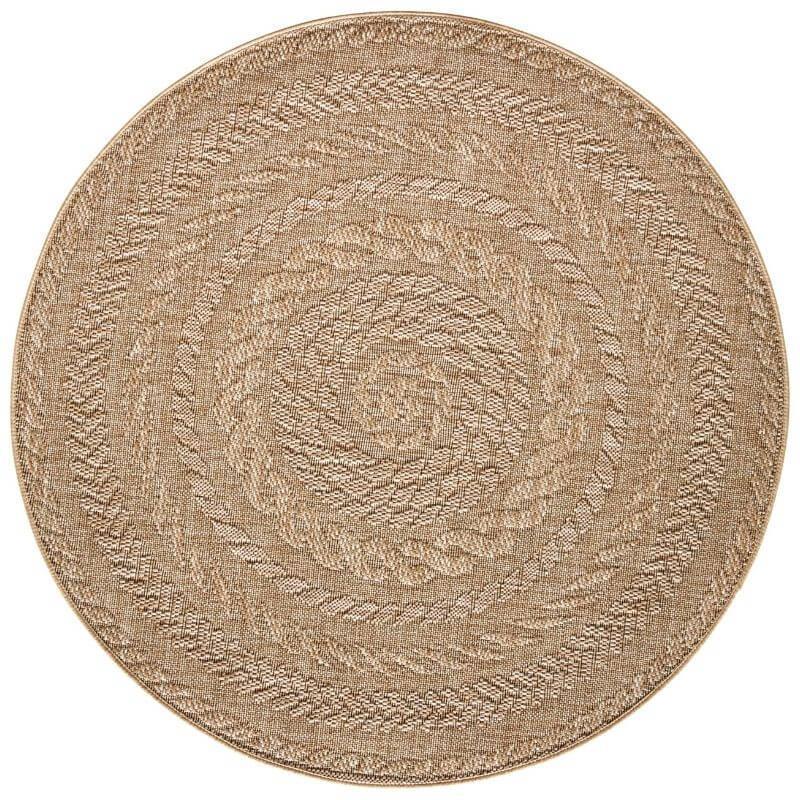 IndoorOutdoorAlmendroRoundRug-beige-3 - Bobobiy
